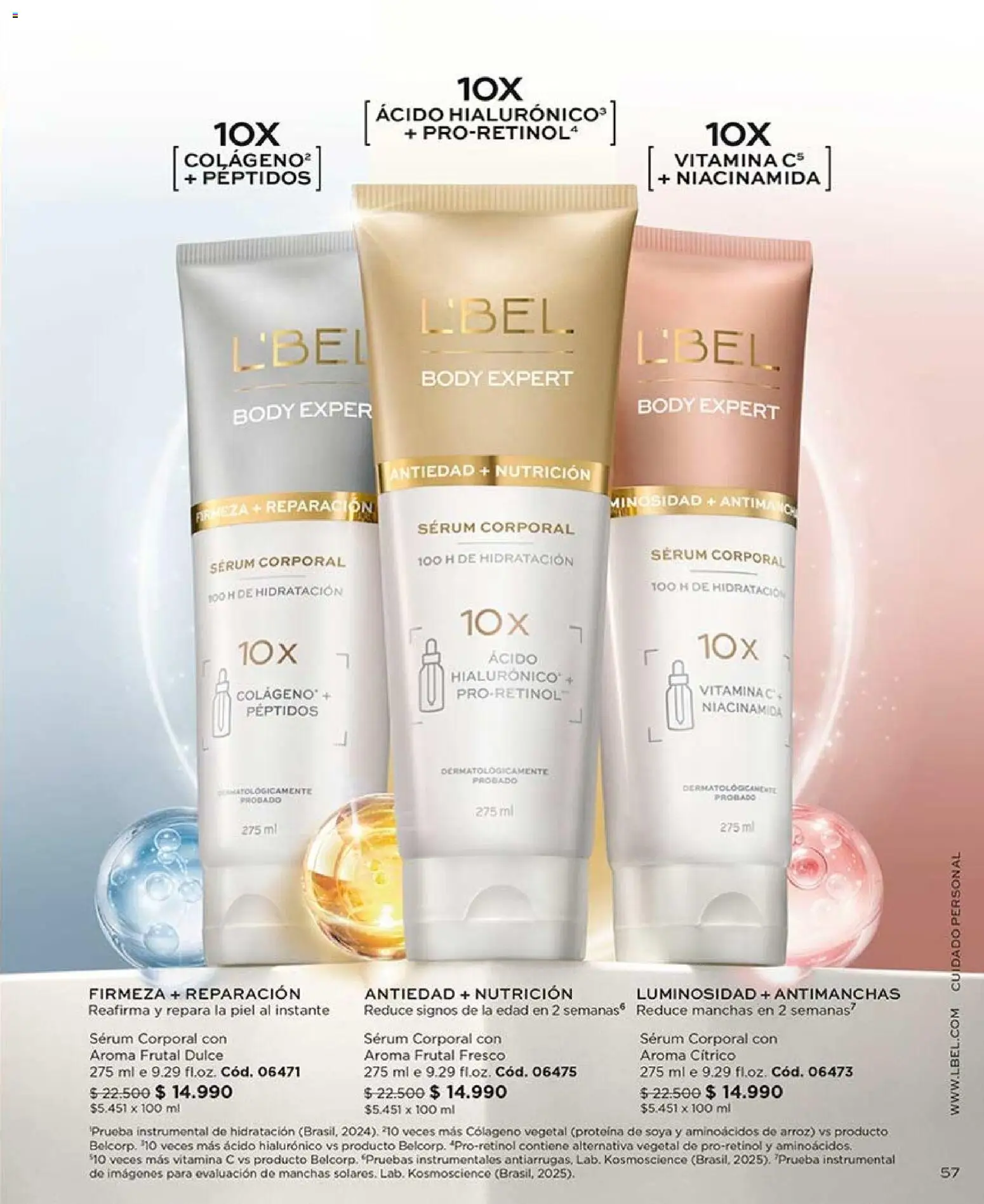 Catálogo L'Bel Campaña 12 │ válido desde el 07.07.2026 | Página: 57 | Productos: Body, Arroz, Serum