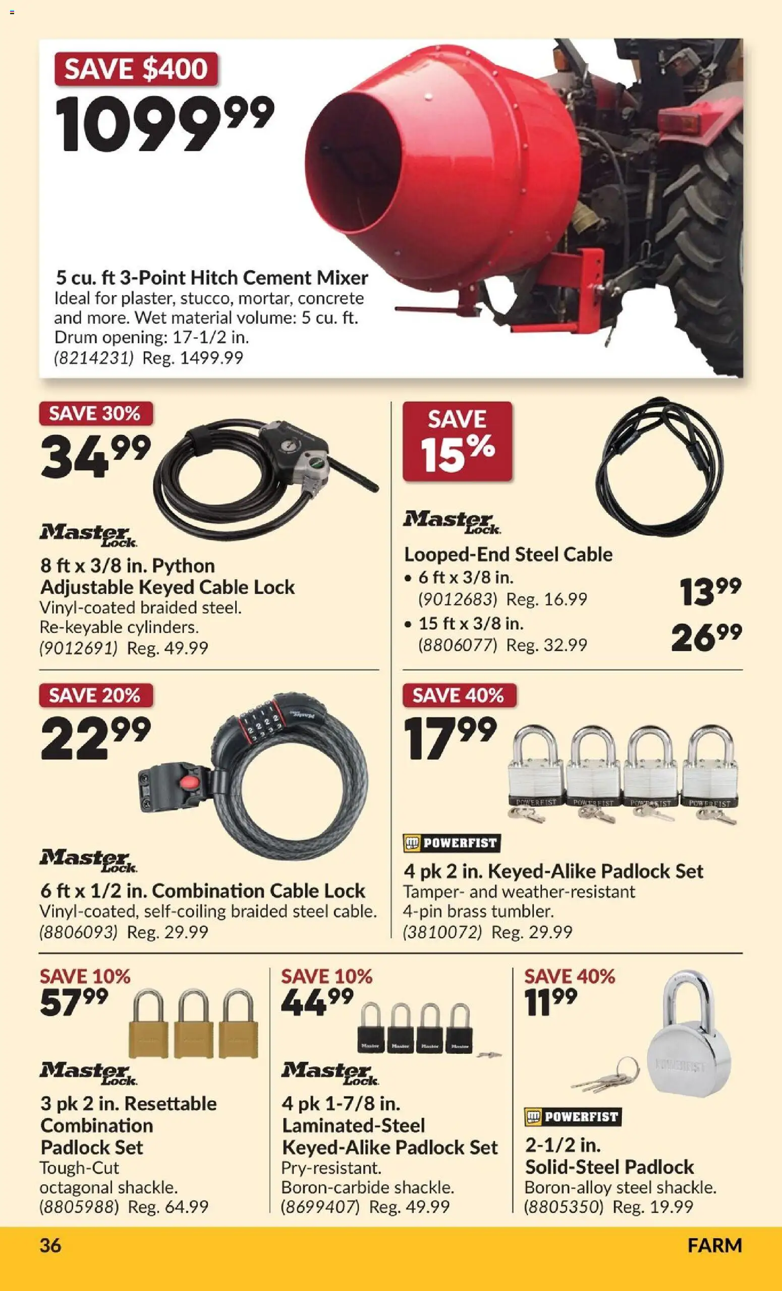 Princess Auto flyer valid from Jul 14, 2026 | Page: 49 | Products: Cable, Mixer