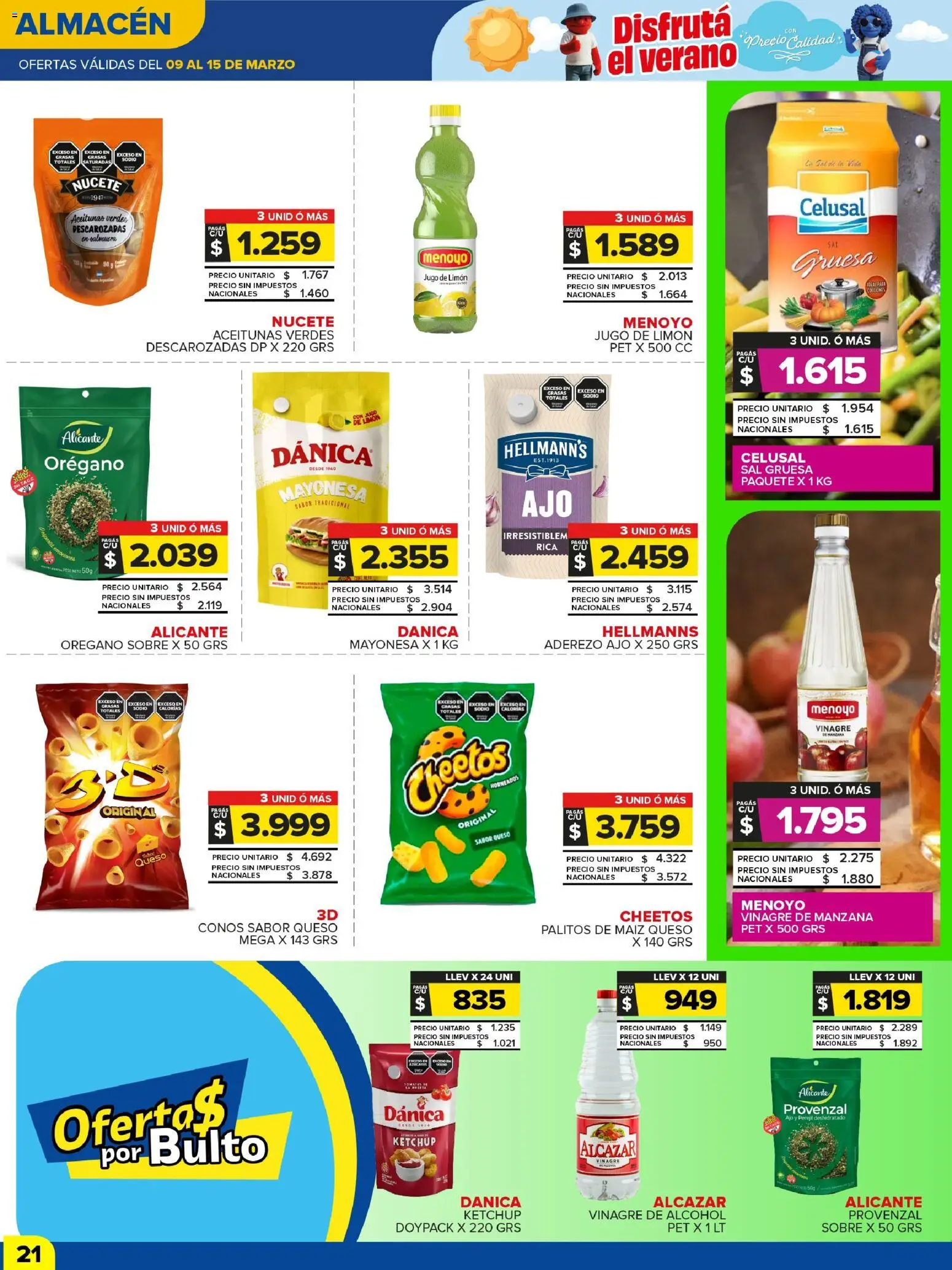 Carrefour Maxi catálogo │ válido desde el 09.03.2026 | Página: 21 | Productos: Aderezo, Mayonesa, Ketchup, Manzana