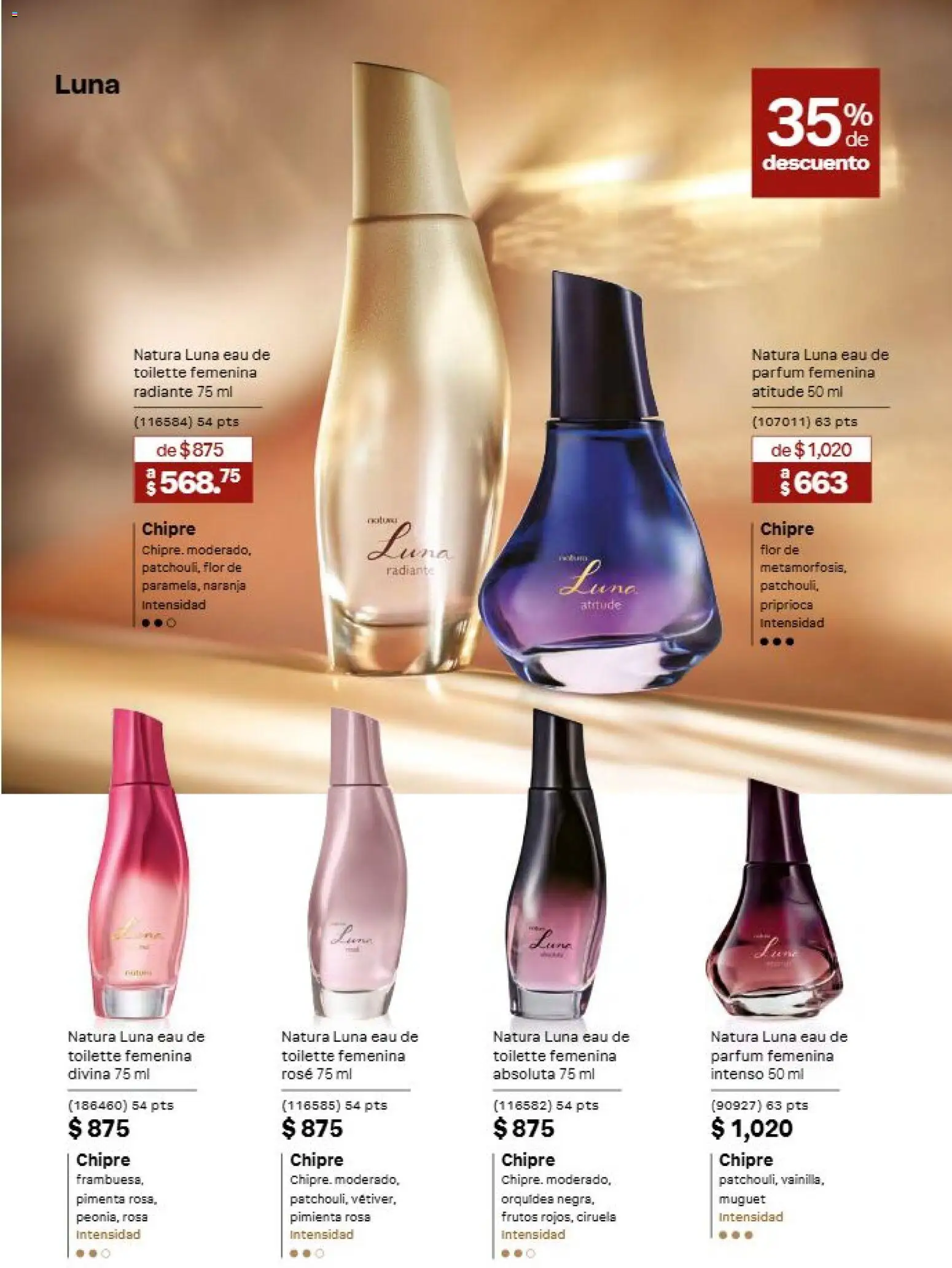 Nuevas ofertas de Natura válidas en toda la República Mexicana desde el 31/07/2026. ¡Encuentra las mejores ofertas en Natura campaña 12 2026! | Página: 25 | Productos: Pimienta, Radiante, Orquídea, Eau de toilette