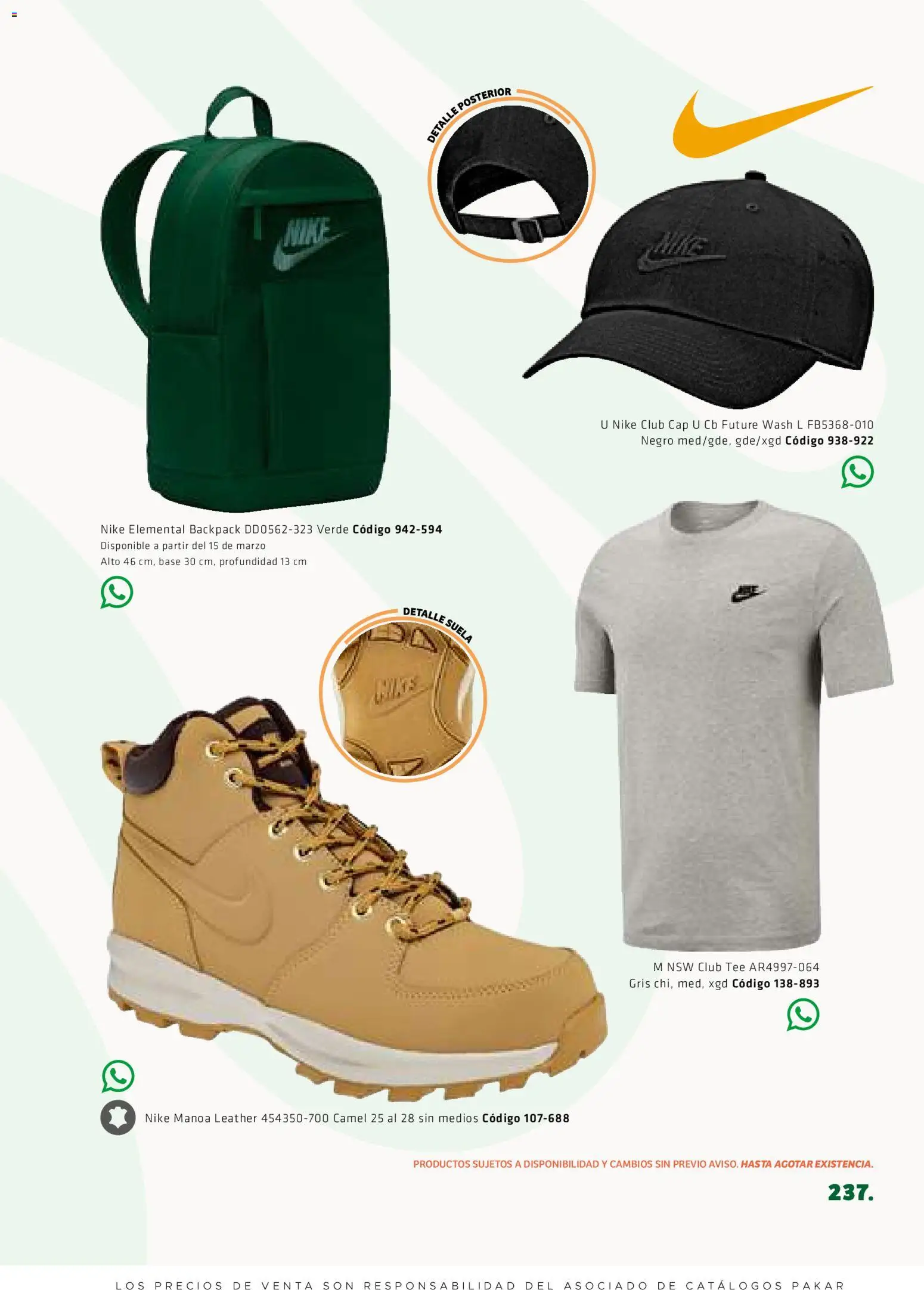 Nuevas ofertas de SC Pakar válidas en toda la República Mexicana desde el 27.02.2026. ¡Encuentra las mejores ofertas en SC Pakar catálogo Premium Men Tomo 1! | Página: 237
