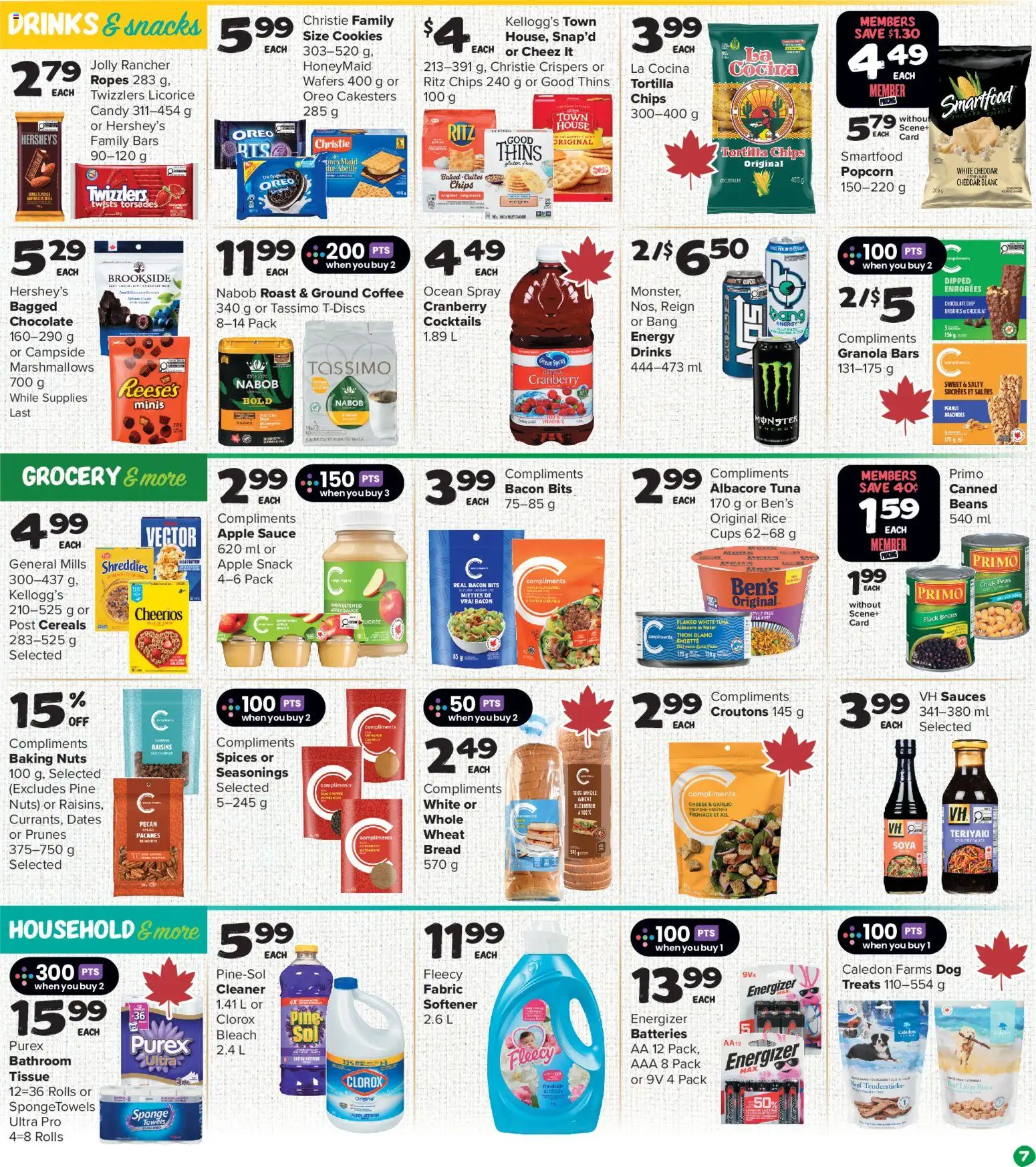 Thrifty Foods flyer valid from Jun 25, 2026 | Page: 8 | Products: Cereals, Nuts, Sponge, Coffee