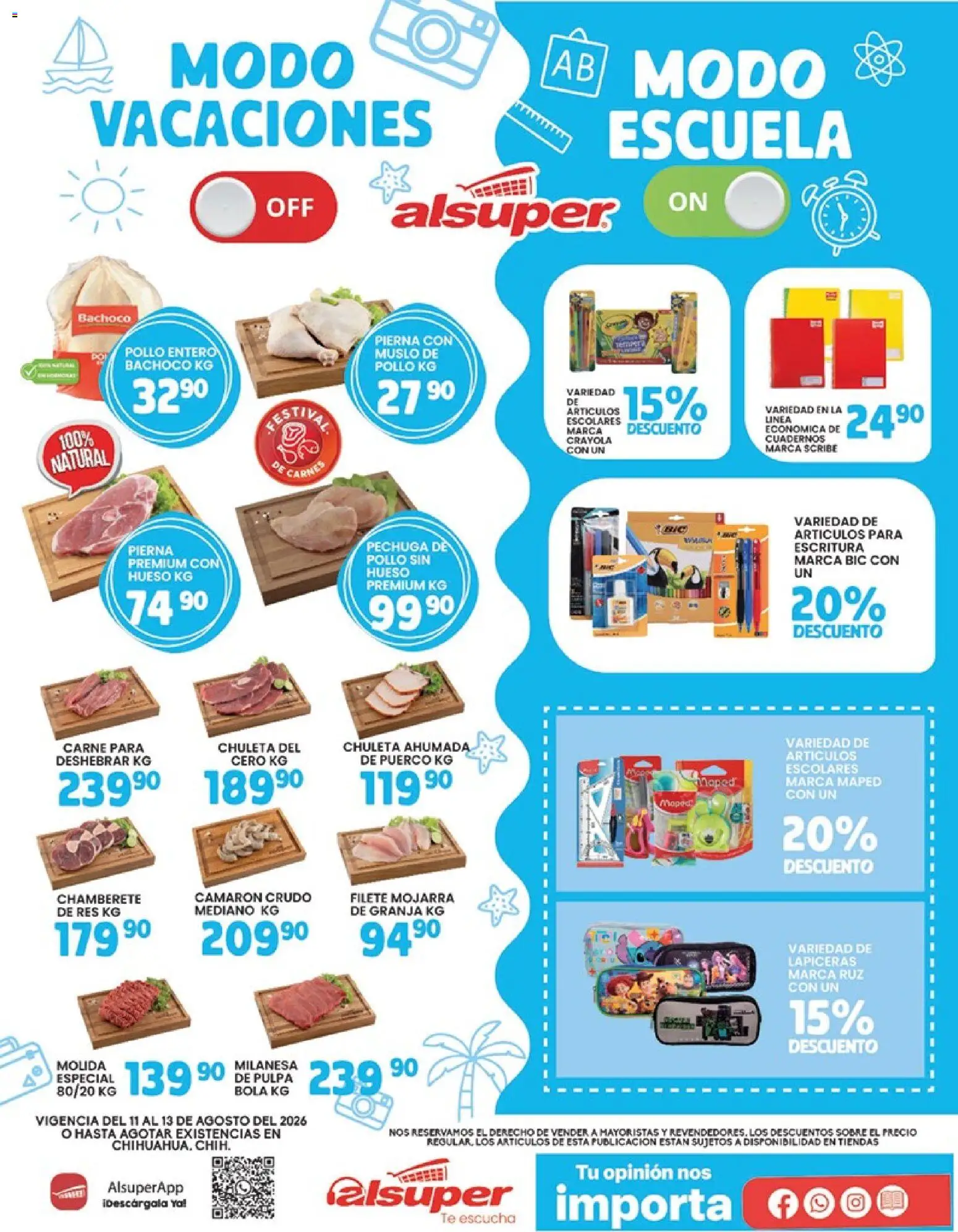 Nuevas ofertas de Alsuper válidas en toda la República Mexicana desde el 11/08/2026. ¡Encuentra las mejores ofertas en Alsuper folleto! | Página: 1