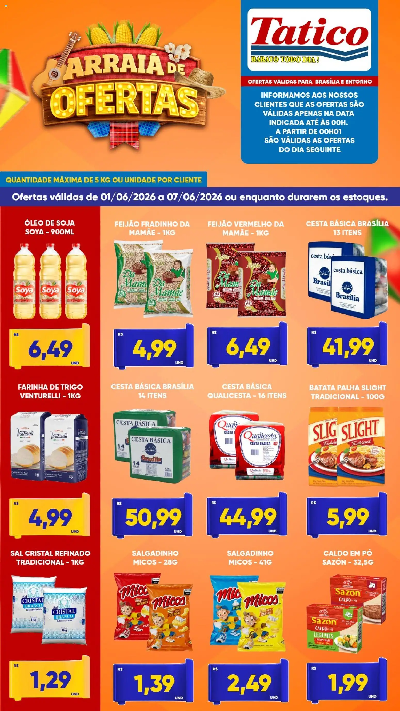 Tatico Folheto - válido de 01.06.2026 | Página: 3 | Produtos: Pó, Óleo, Batata, Soja
