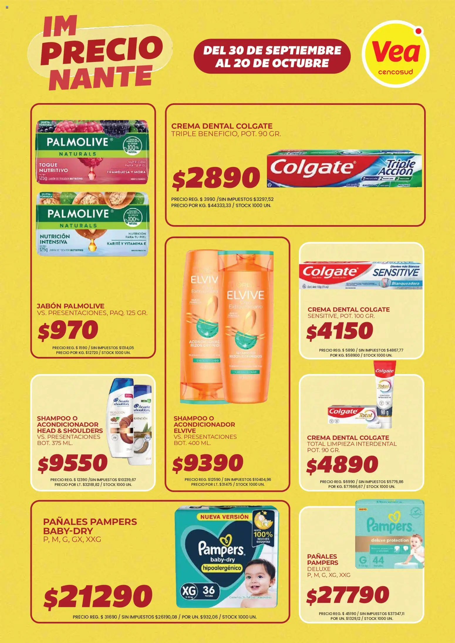 Vea - Volante imPRECIOnante Cuyo │ válido desde el 30/09/2026 | Página: 13 | Productos: Head & Shoulders, Jabón, Pañales, Crema