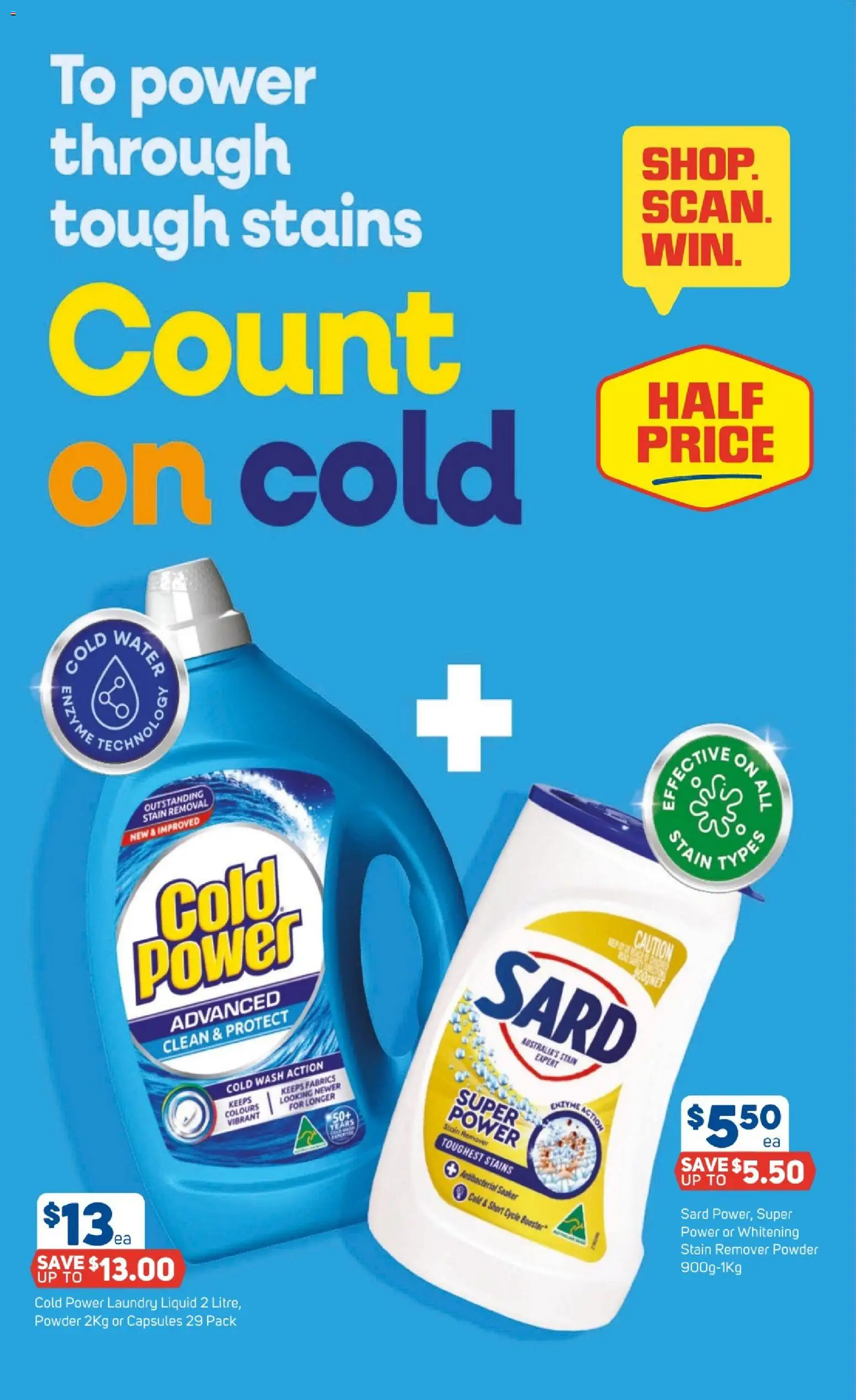 Foodland catalogue - valid from 29/07/2026 | Page: 35 | Products: Powder, Stain remover, Water, Laundry