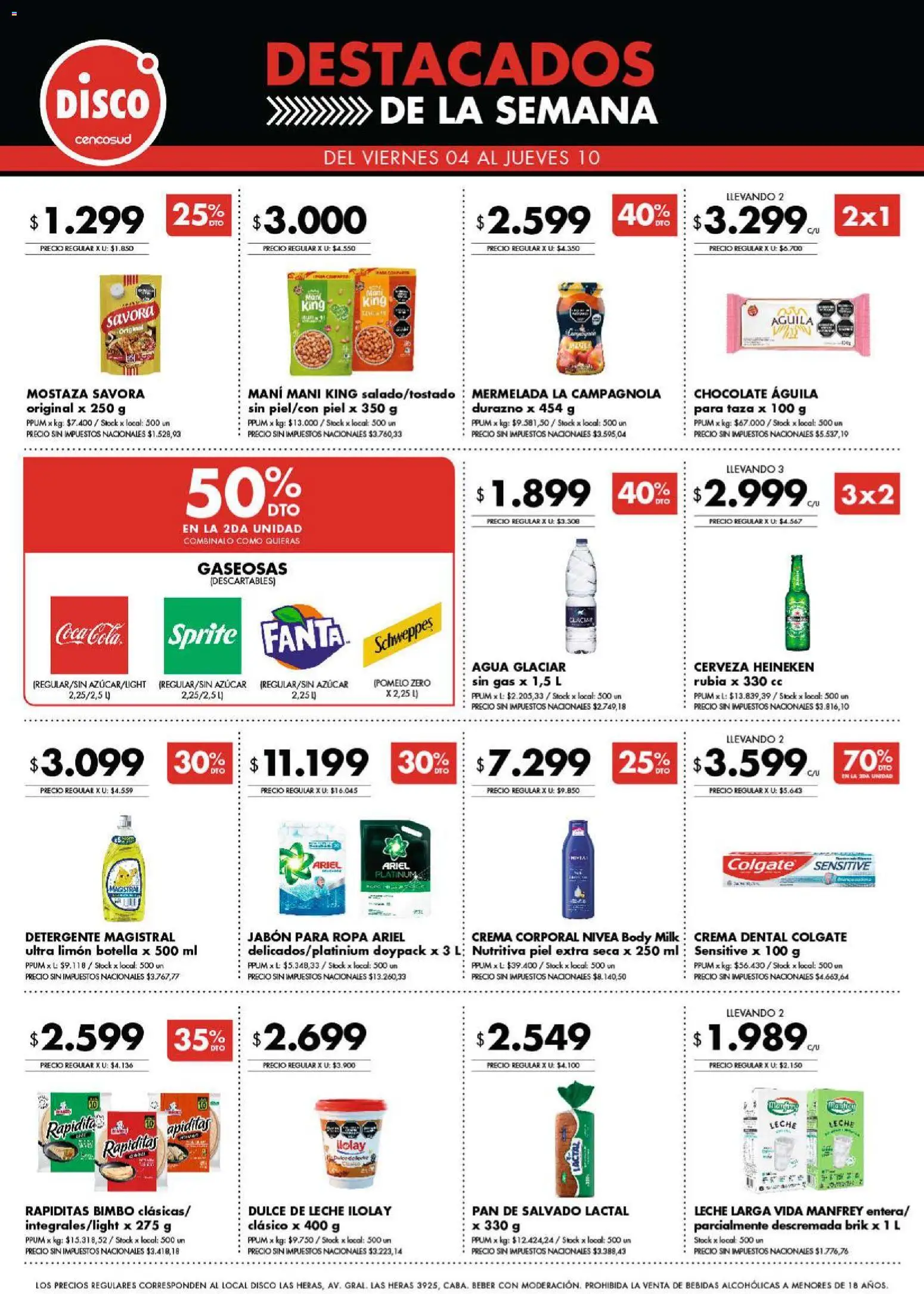 Disco - Ofertas | Córdoba │ válido desde el 04/09/2026 | Página: 9 | Productos: Cerveza Heineken, Bebidas, Heineken, Pan