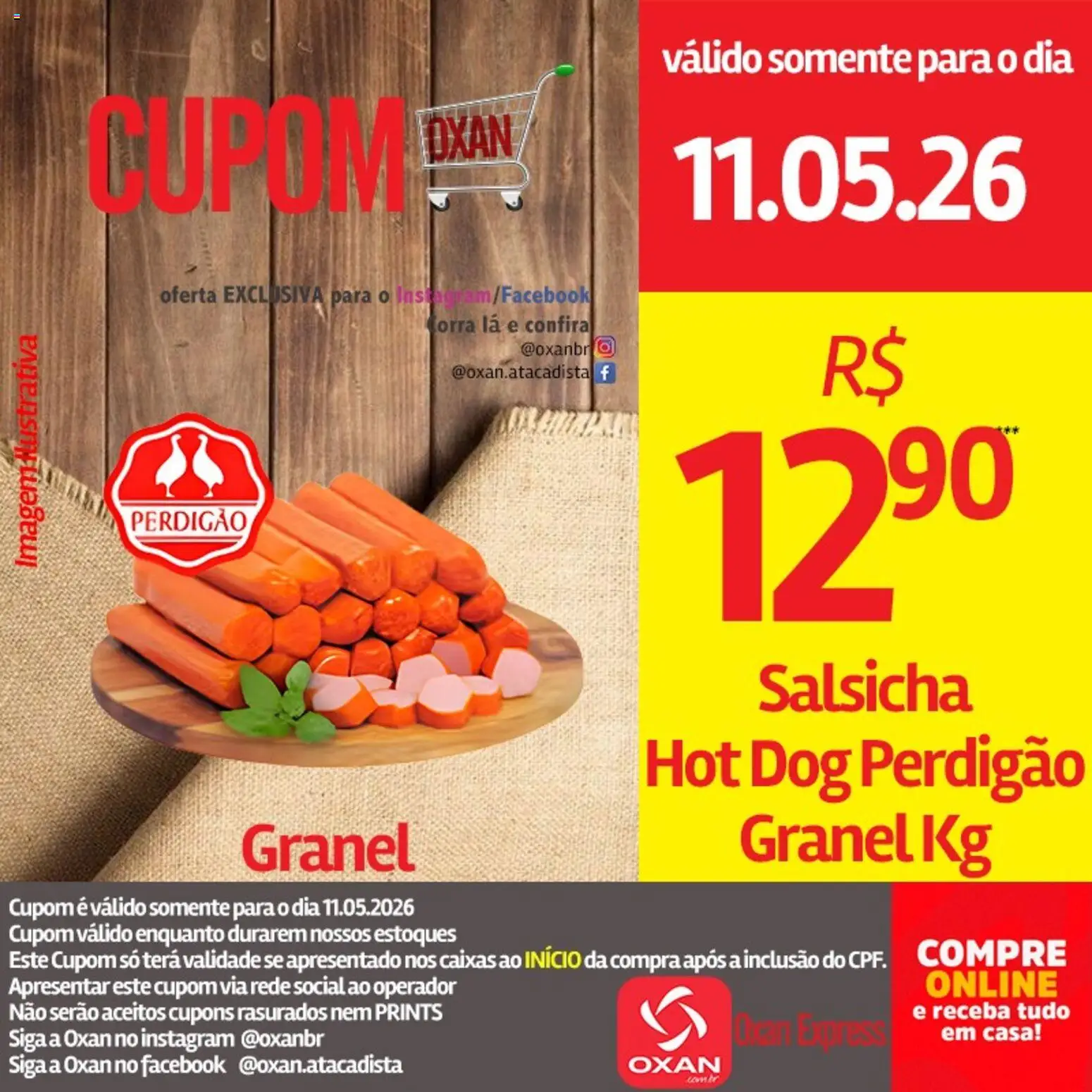 Oxan Atacadista Folheto - válido de 11.05.2026 | Página: 8 | Produtos: Salsicha