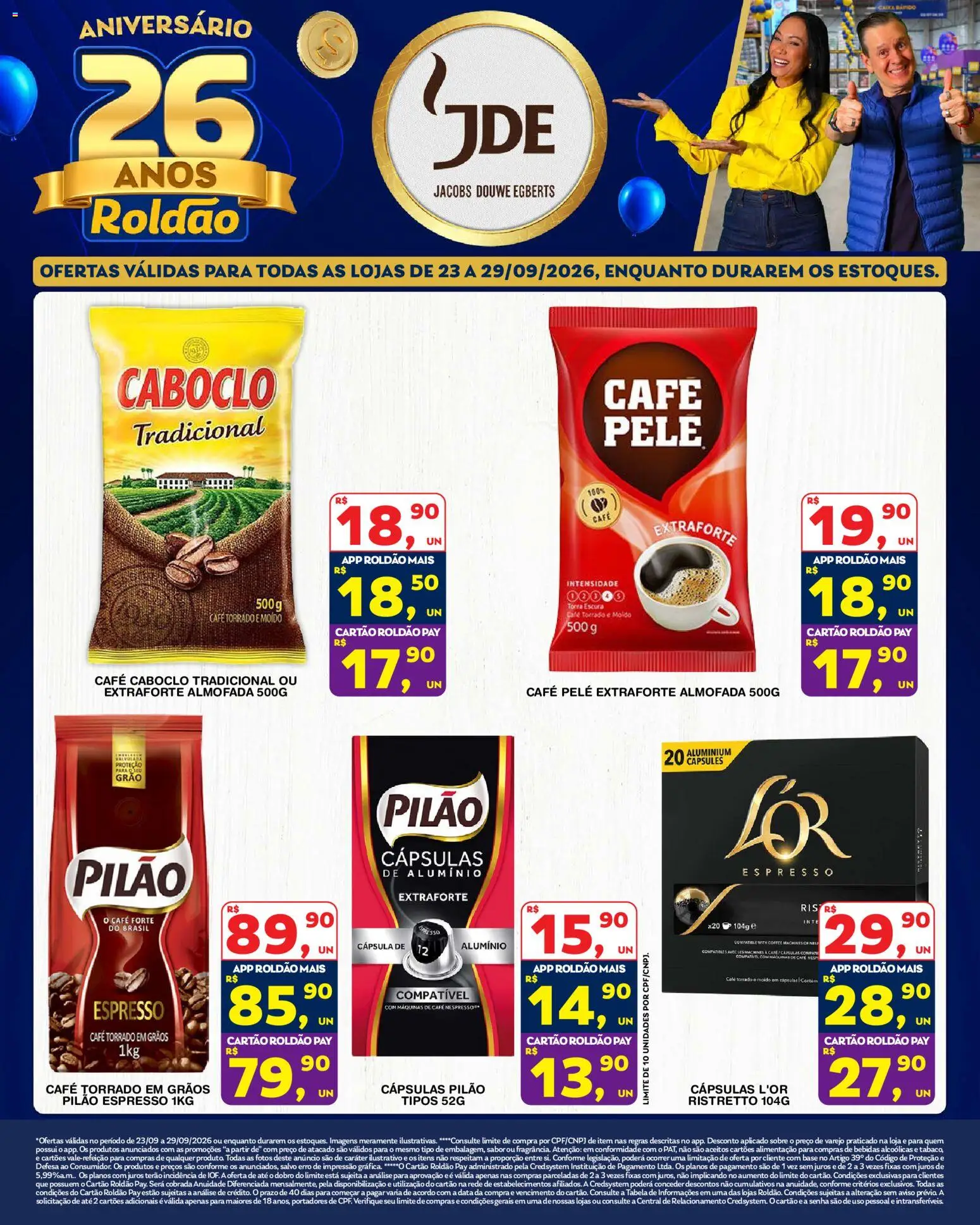 Roldão Folheto - válido de 23/09/2026 | Página: 2 | Produtos: Cápsulas, Bebidas, Café, Base