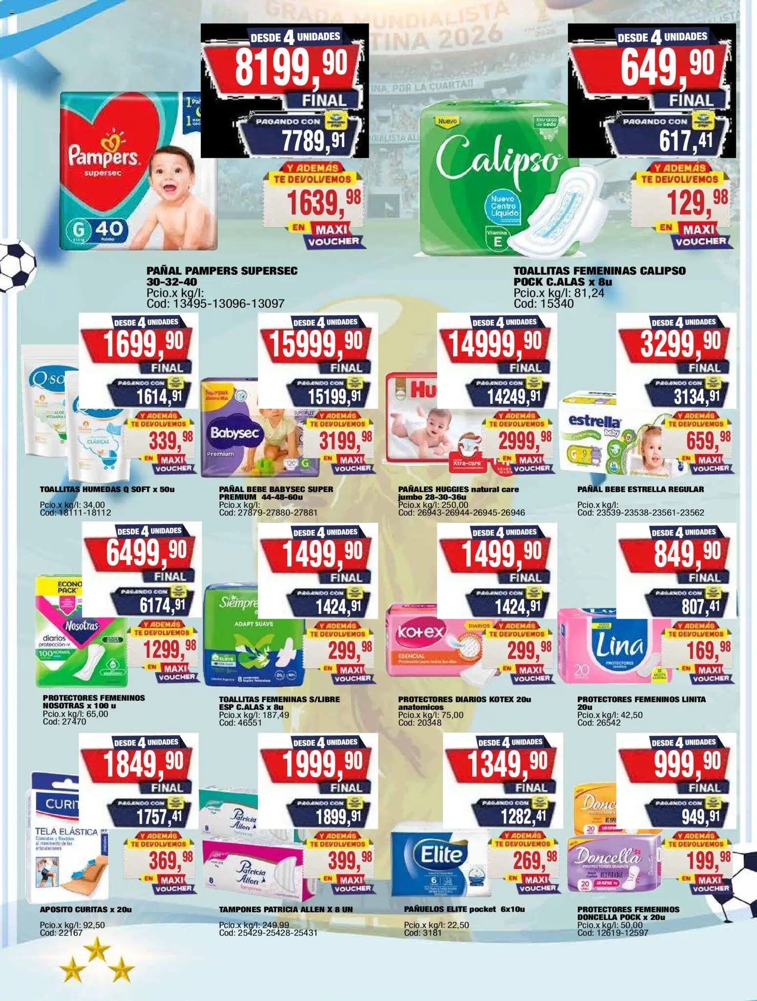 Maxiconsumo ofertas │ válido desde el 20/07/2026 | Página: 32 | Productos: Tampones, Té, Pañales, Protectores diarios