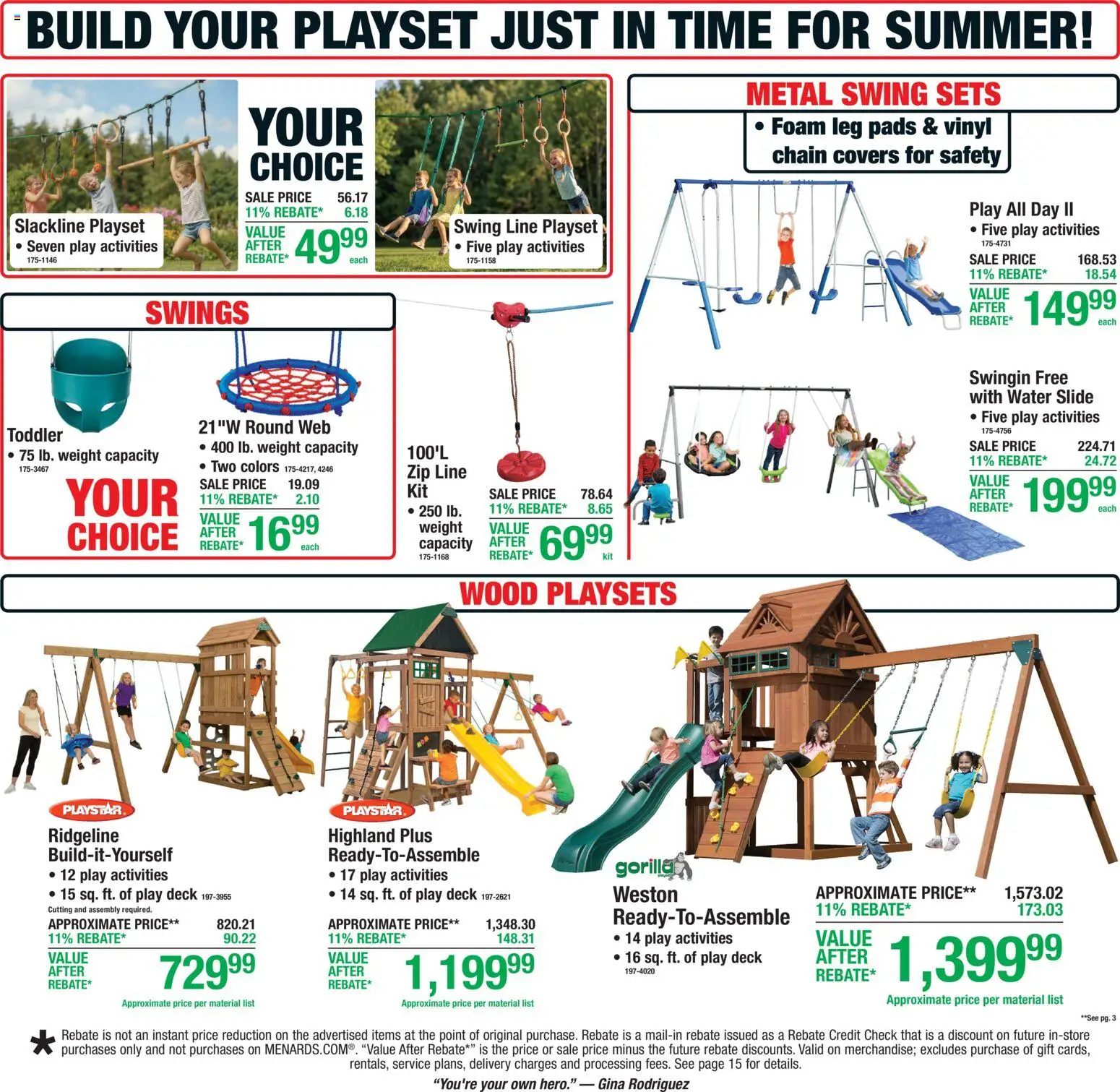 Menards Weekly Ad - valid from 20.05.2026 | Page: 7 | Products: Pads, Water, Weight