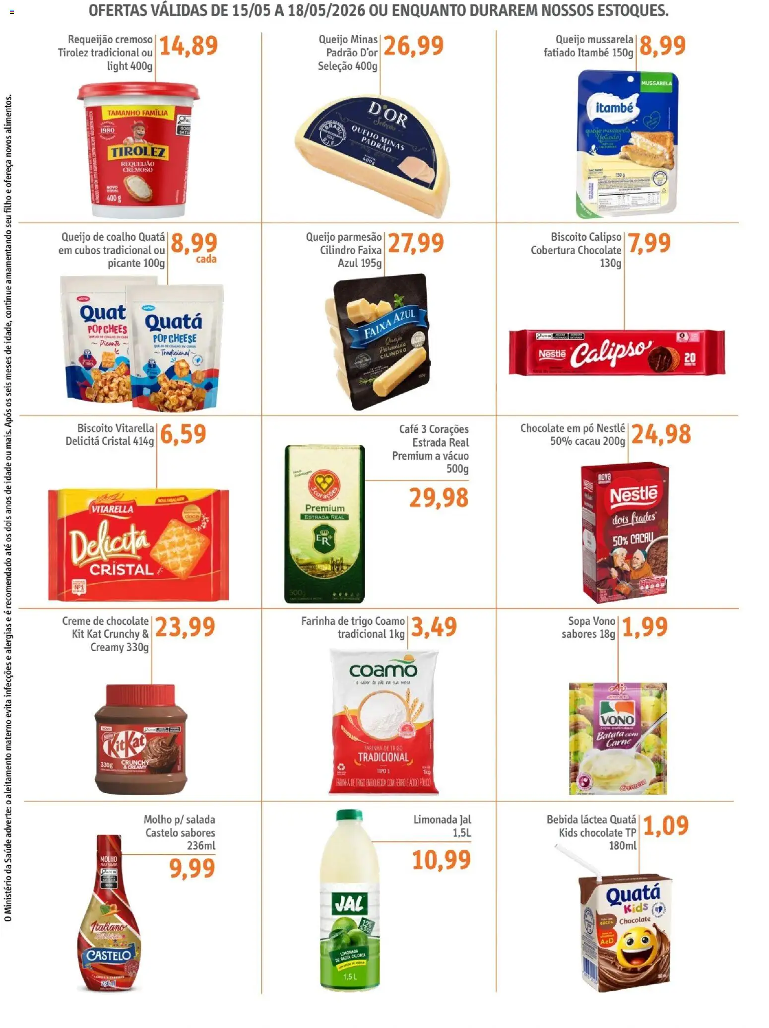 Sonda Folheto - válido de 15.05.2026 | Página: 2 | Produtos: Café, Kit Kat, Salada, Batata