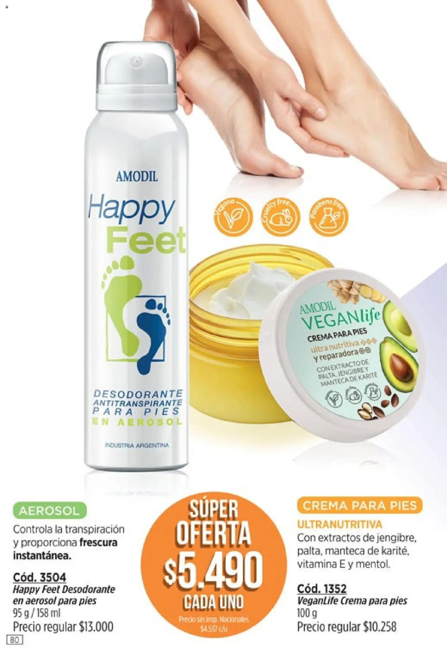 Amodil - Campaña 11 │ válido desde el 01.07.2026 | Página: 80 | Productos: Desodorante, Antitranspirante, Palta, Crema