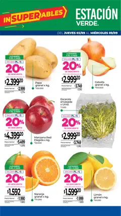 Vista previa La Anonima - Frescos válido desde el 03/09/2026 | Página: 6 | Productos: Cebolla, Papa, Manzana, Limón