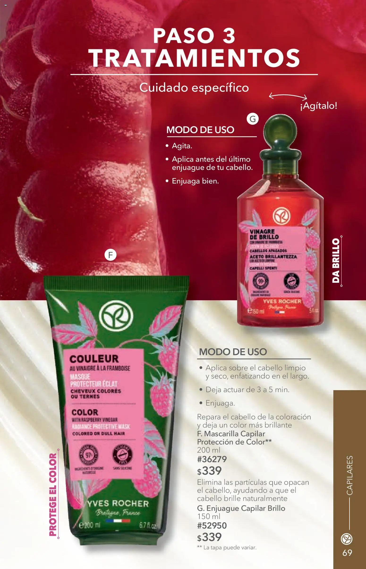 Nuevas ofertas de Yves Rocher válidas en toda la República Mexicana desde el 14/07/2026. ¡Encuentra las mejores ofertas en Yves Rocher campaña 10 2026! | Página: 71 | Productos: Vinagre, Brillo, Mascarilla, Sobre
