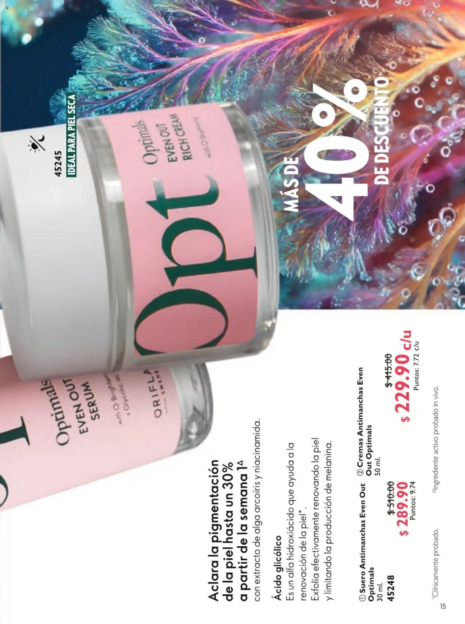 Nuevas ofertas de Oriflame válidas en toda la República Mexicana desde el 20.06.2026. ¡Encuentra las mejores ofertas en Oriflame campaña 9 2026! | Página: 15 | Productos: Serum
