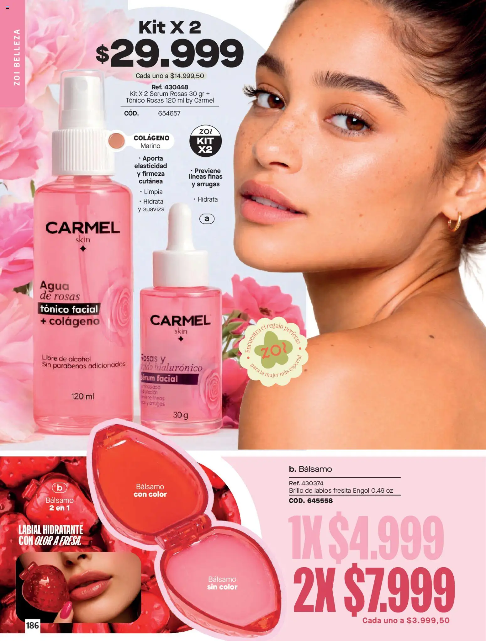 Carmel revista - valida desde el 01.06.2026 | Página: 186 | Productos: Bálsamo, Serum, Brillo de labios, Tintura