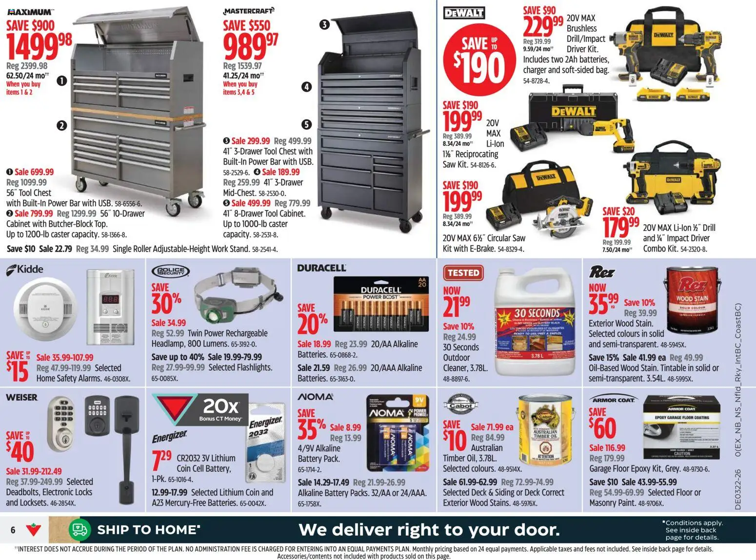 Canadian Tire flyer valid from 28.05.2026 | Page: 6 | Products: Cabinet, Battery, Oil, Coat