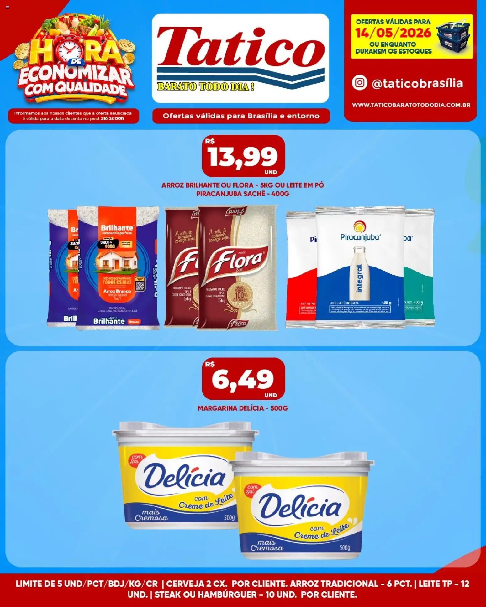 Tatico Folheto - válido de 15.05.2026 | Página: 30 | Produtos: Pó, Arroz, Hambúrguer, Leite em pó