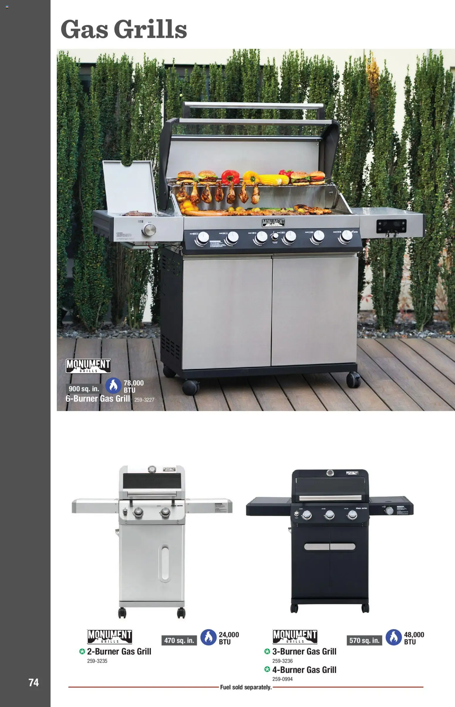 Menards Outdoor Living Catalogue - valid from 02/04/2026 | Page: 74 | Products: Gas grill, Grill
