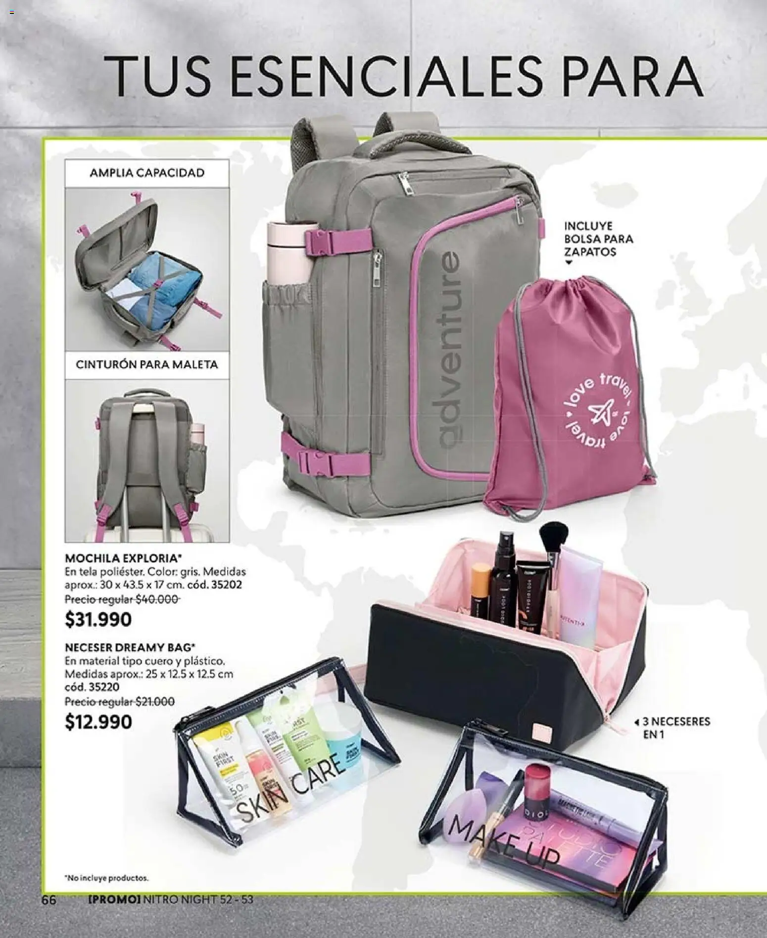 Catálogo CyZone Campaña 15 │ válido desde el 06.09.2026 | Página: 66 | Productos: Neceser, Mochila, Maleta, Cinturón