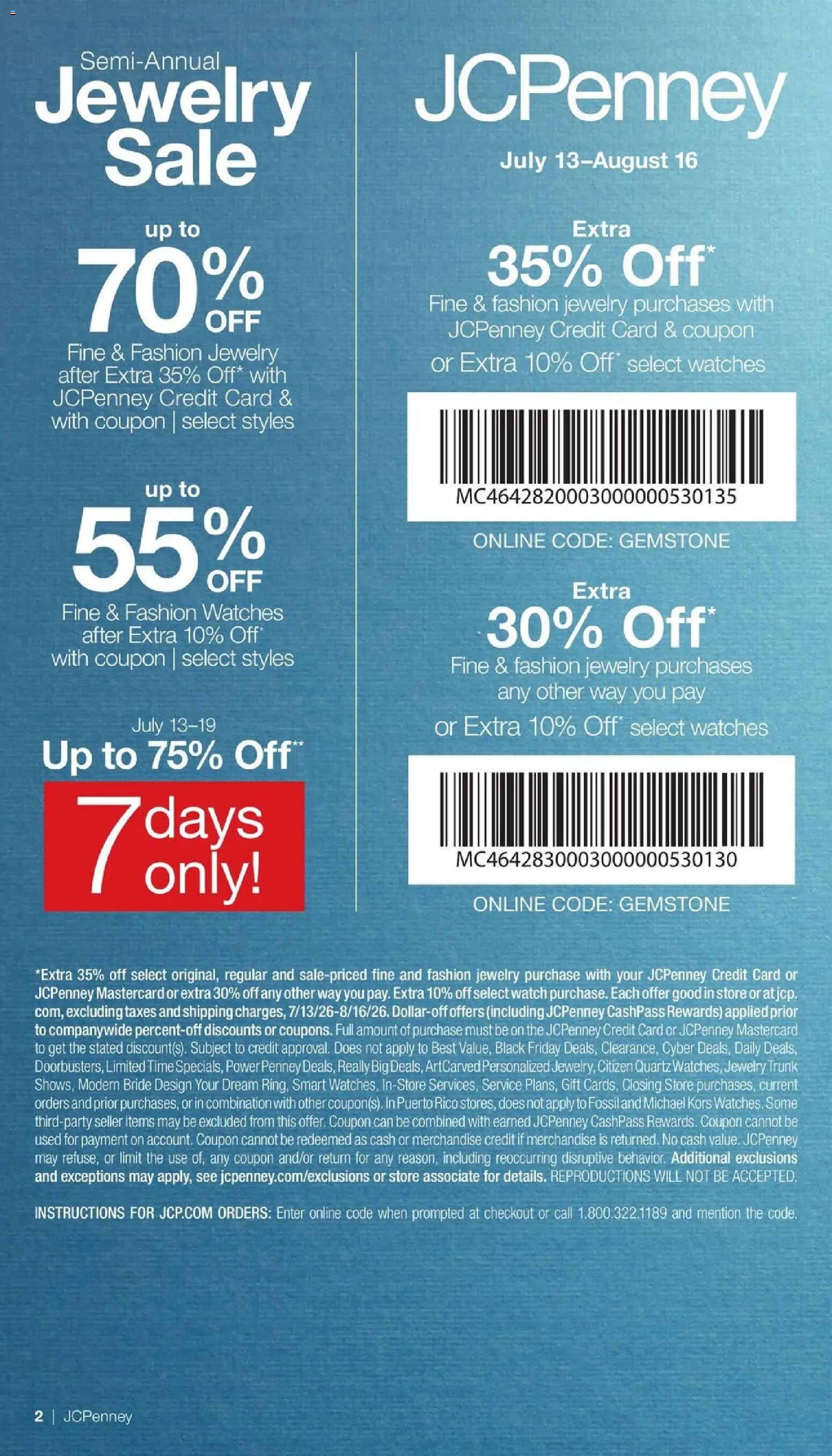 JCPenney Semi-Annual Jewelry Sale - valid from 07/13/2026 | Page: 28 | Products: Watches, Watch