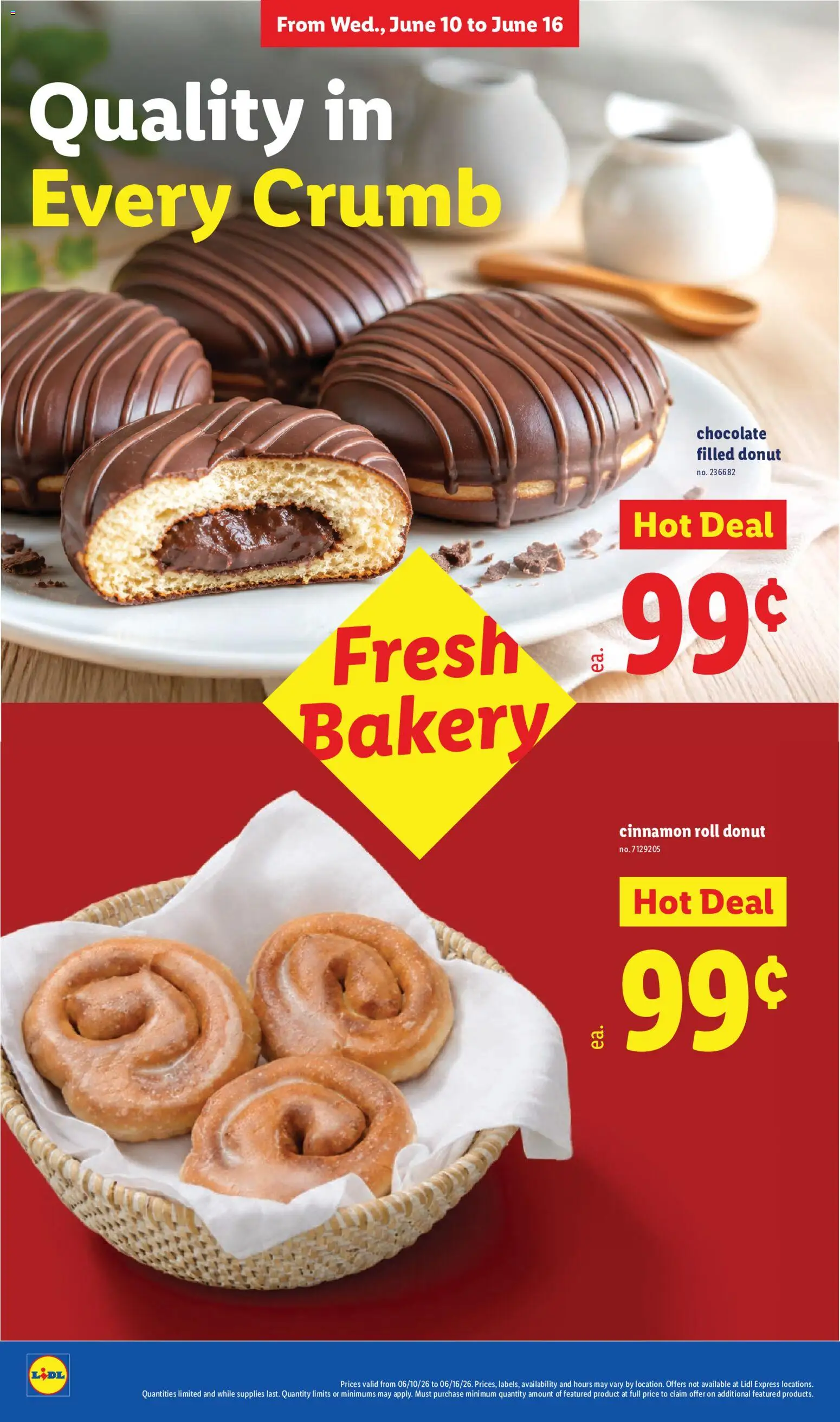 Lidl Weekly Ad - valid from 10.06.2026 | Page: 22 | Products: Bakery, Chocolate, Cinnamon Roll